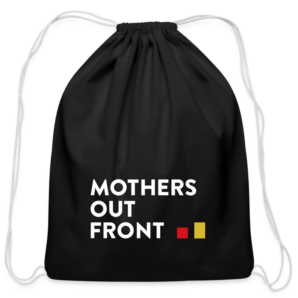 Cotton Drawstring Bag - black
