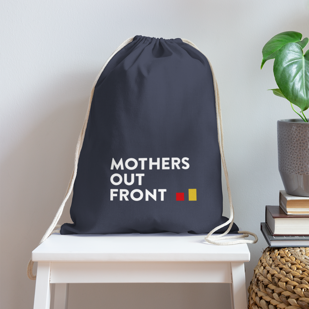 Cotton Drawstring Bag - navy