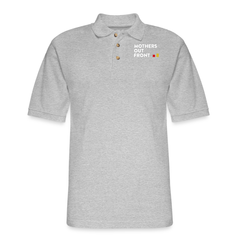 Something About Lobby Day Polo Shirt - Unisex Fit - heather gray