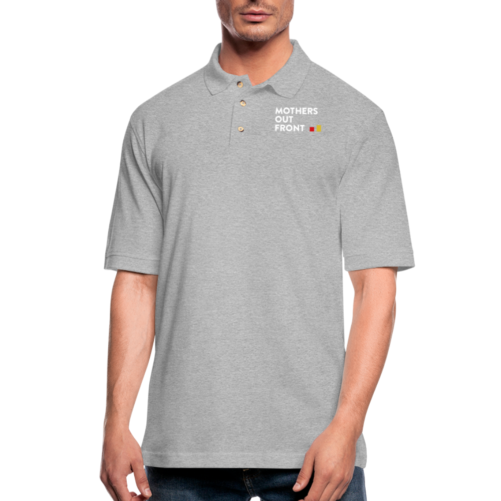 Something About Lobby Day Polo Shirt - Unisex Fit - heather gray