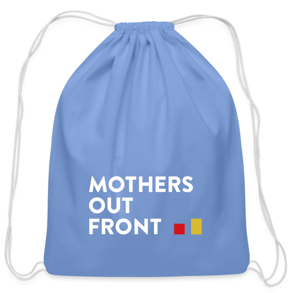 Cotton Drawstring Bag - carolina blue